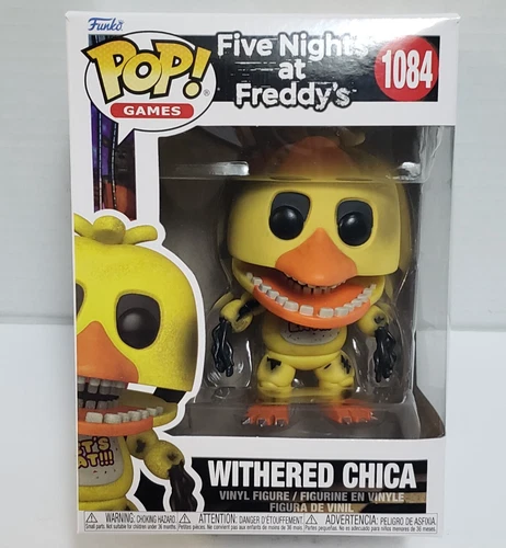 WITHERED CHICA - Five Nights at Freddy's Funko POP! Games #1084 Figure BOX WEAR