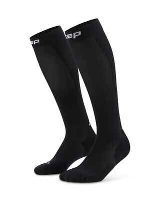 CEP Men's Core Run Tall Compression Socks 5.0, Running, Black, Multiple Sizes