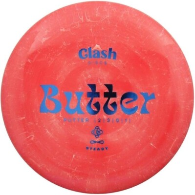 Clash Discs - Butter - Steady Plastic - Straight Disc Golf Putter (Colors Vary)