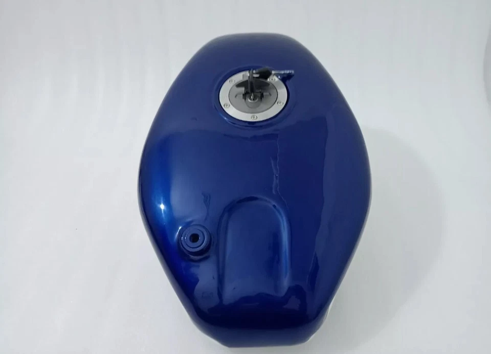 ADEQUADO PARA Suzuki RGV250 vj22 1991 -1994 torneira tampa tanque de gasolina aço azul branco - Imagem 2 de 4