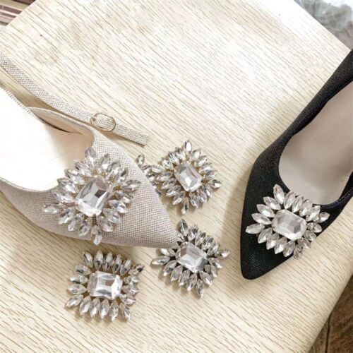 Crystal Shoes Decorations Charm Buckle Shiny Decorative Clips Shoe Clips - Afbeelding 1 van 9