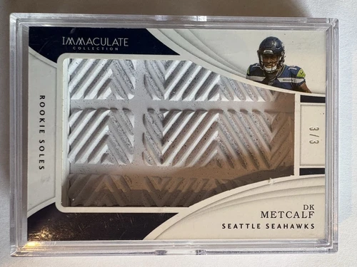 DK METCALF 'Rookie Soles' Seahawks/Steelers 2019 Panini Immaculate #'d 3/3!!