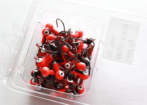 400 NEW 1/8 oz Round Jigheads Jigs Barb Two-tone Seasky Fishing Lures 8 Colors - Picture 10 of 11