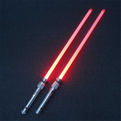 YDD Star Wars Lightsaber Darth Maul Metal hilt Red Light RGB Cosplay Prop Toy - Picture 3 of 12