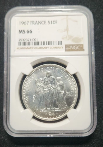 1967 France S10F MS 66 NGC - 10 Franc
