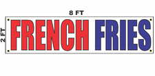 FRENCH FRIES Banner Sign 2x8