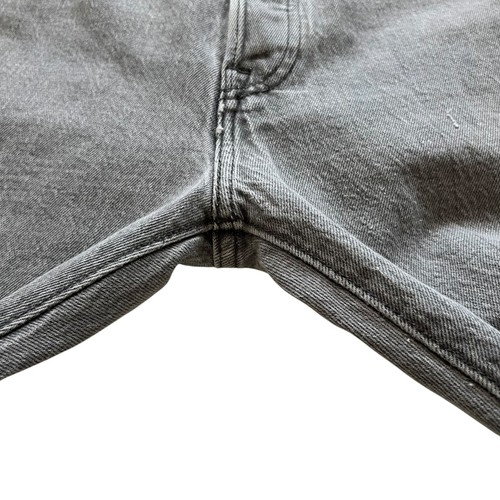 Levis 501 jeans gray denim button fly 34x36 tag 34x35 straight cut levi's - Picture 4 of 7