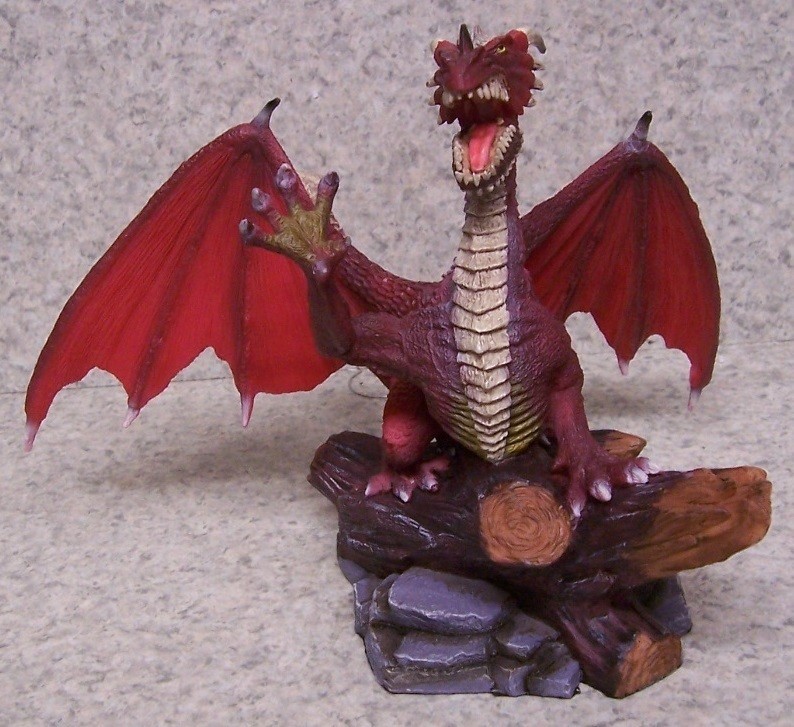 Figurine Dragon Red Medieval Fantasy Mythology NEW with gift box 7
