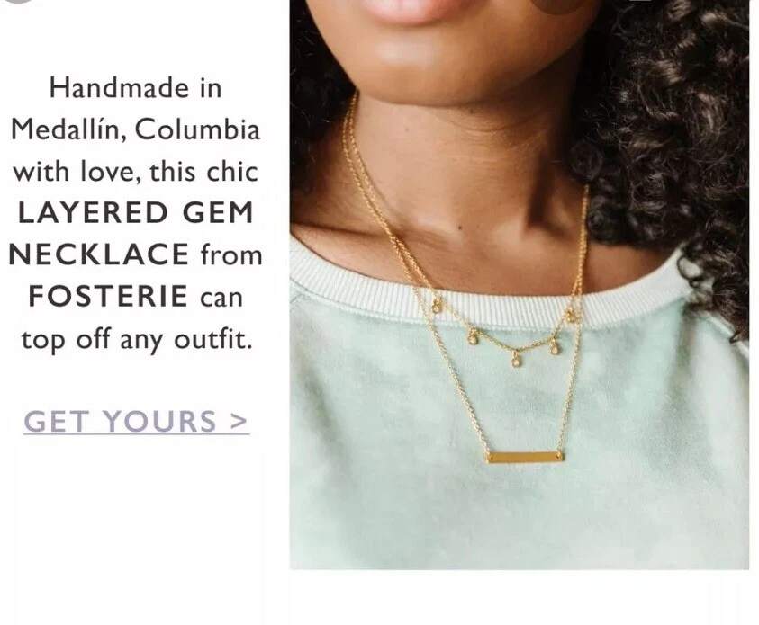 Fosterie layered necklace outlet