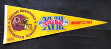 Washington Redskins Super Bowl XVIII 1984 Champions VINTAGE FULL SIZE Pennant