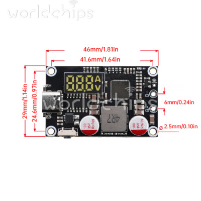 2-6S 45W Digital Fast Charging Module Mobile Power Bank Circuit