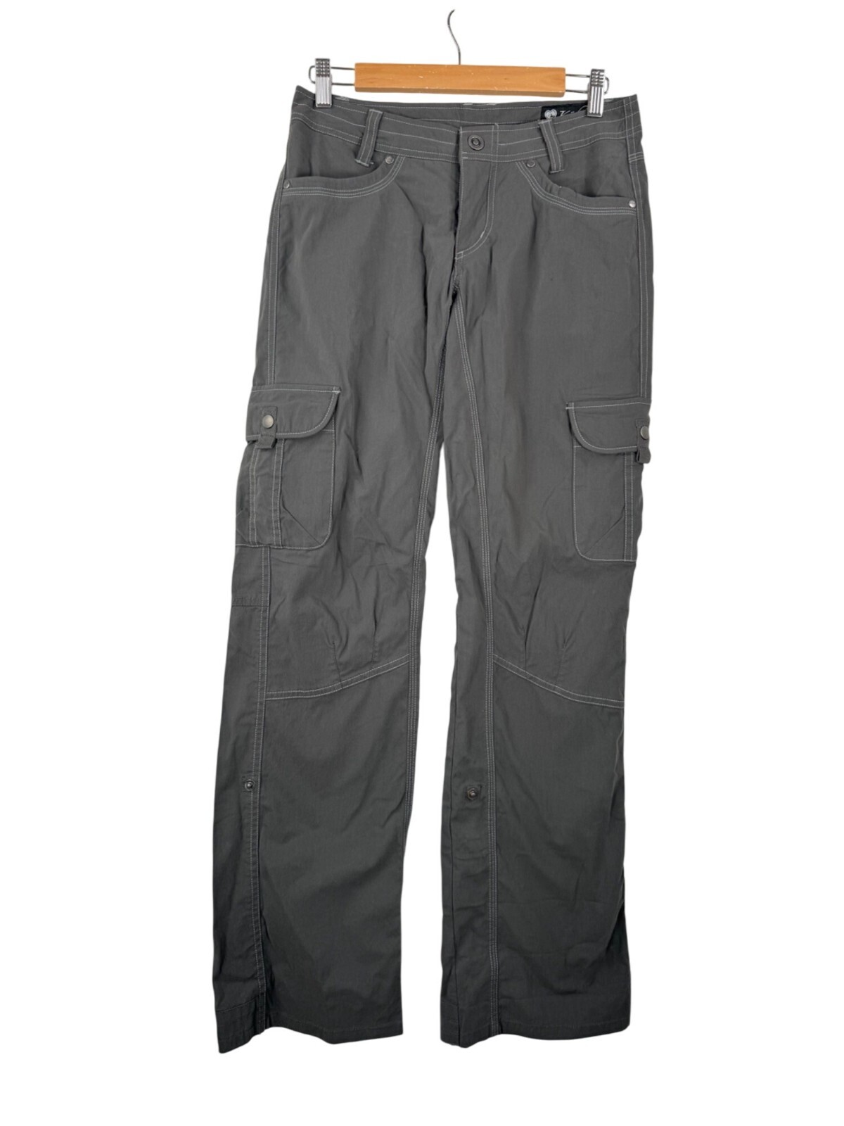 Kuhl Women's Splash Roll-Up Hiking Pants in Charcoal Size 4 for Camping & Outdoor Adventures