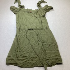 Guess Dress Women’s XS OFF-THE-SHOULDER Olive Green Soft Classic