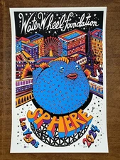 Phish Poster SPHERE POLLOCK WATERWHEEL S/N x/400 Print Las Vegas 4/18 - 21 2024 