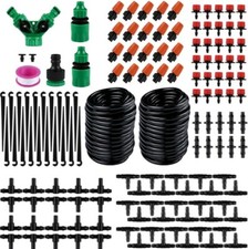 Auto Drip Irrigation System Kit Timer Micro Sprinkler Garden Watering 100-130 Ft