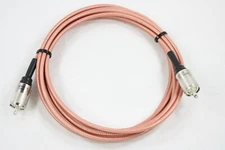 RG400 Double Silver Braid Teflon Coaxial Cable 18ft w/Amphenol PL-259's CB
