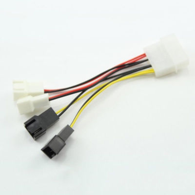 1pcs 4-pin to 3-pin CPU / Case Fan Power Cable Adapter Connector 12v*2/