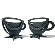 Coffee Portafilter Holder Hanger Carbon Fiber Style 2 Unit