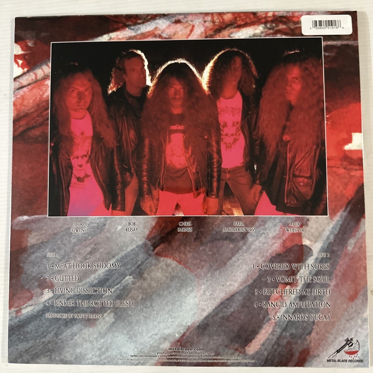 Cannibal Corpse – Butchered At Birth LP 2023 Metal Blade