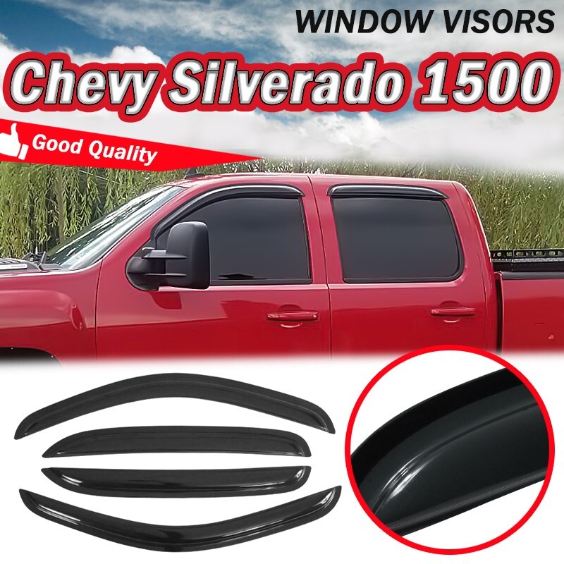 Black Horse Rain Guards Window Visors Tape On Smoke