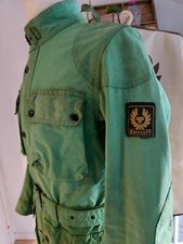 Belstaff vero vintage anni 70 80 Trialmaster verde cotone cerato made in England