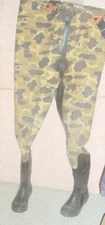 HOGMAN camouflage insulated chest waders , boot size 10