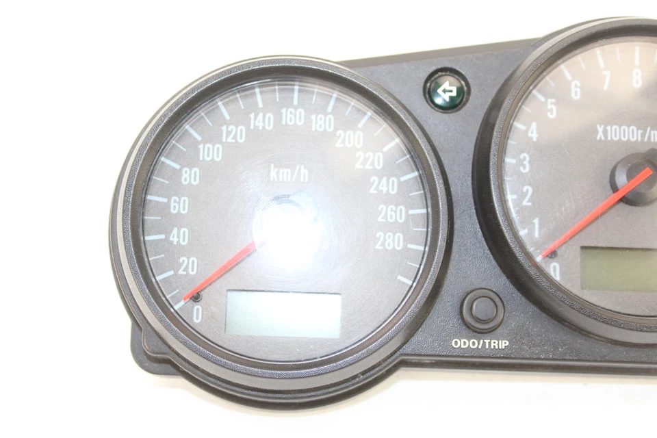 01-03 KAWASAKI ZX9R SPEEDO TACH GAUGES DISPLAY CLUSTER SPEEDOMETER 28011-1220 Foto 3 de 4