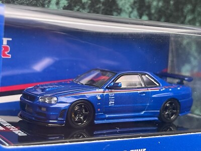 Inno64 Nissan Skyline GT-R R34 NISMO R-Tune Bayside Blue RARE