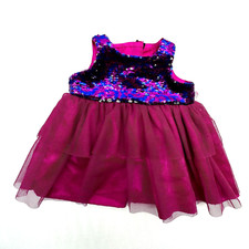 Build a Bear Dress Pink Purple Blue Sequin Tulle Fancy Gown Teddy Clothes Outfit