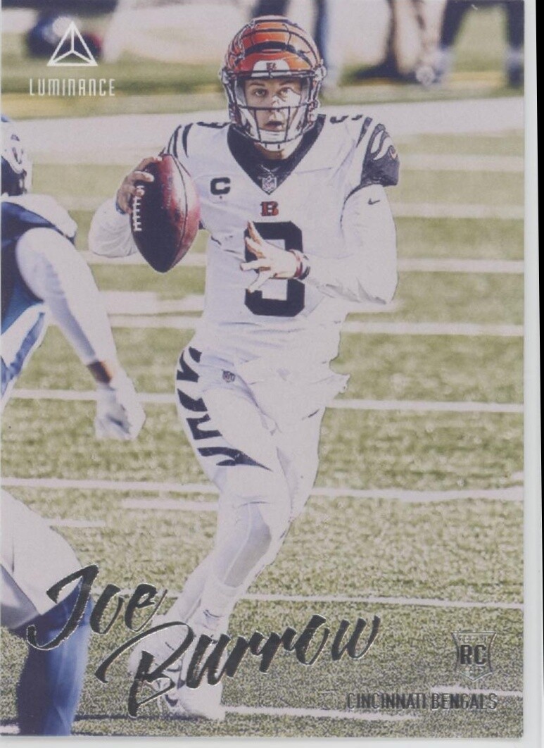 2020 Panini Chronicles Luminance #201 Joe Burrow Cincinnati Bengals Rookie