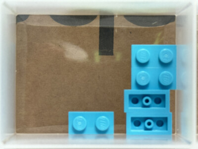 LEGO Parts - Medium Azure Plate 1 x 2 - No 3023 - QTY 5