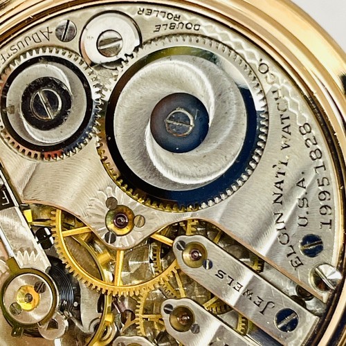 Orologio da taschino Minty 3 Fingers ELGIN 16S 17J grado 382 Modello 7 Display Mainliner - Foto 6 di 12