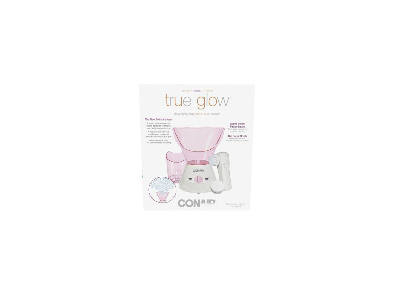 conair true glow moisturizing mist facial sauna system