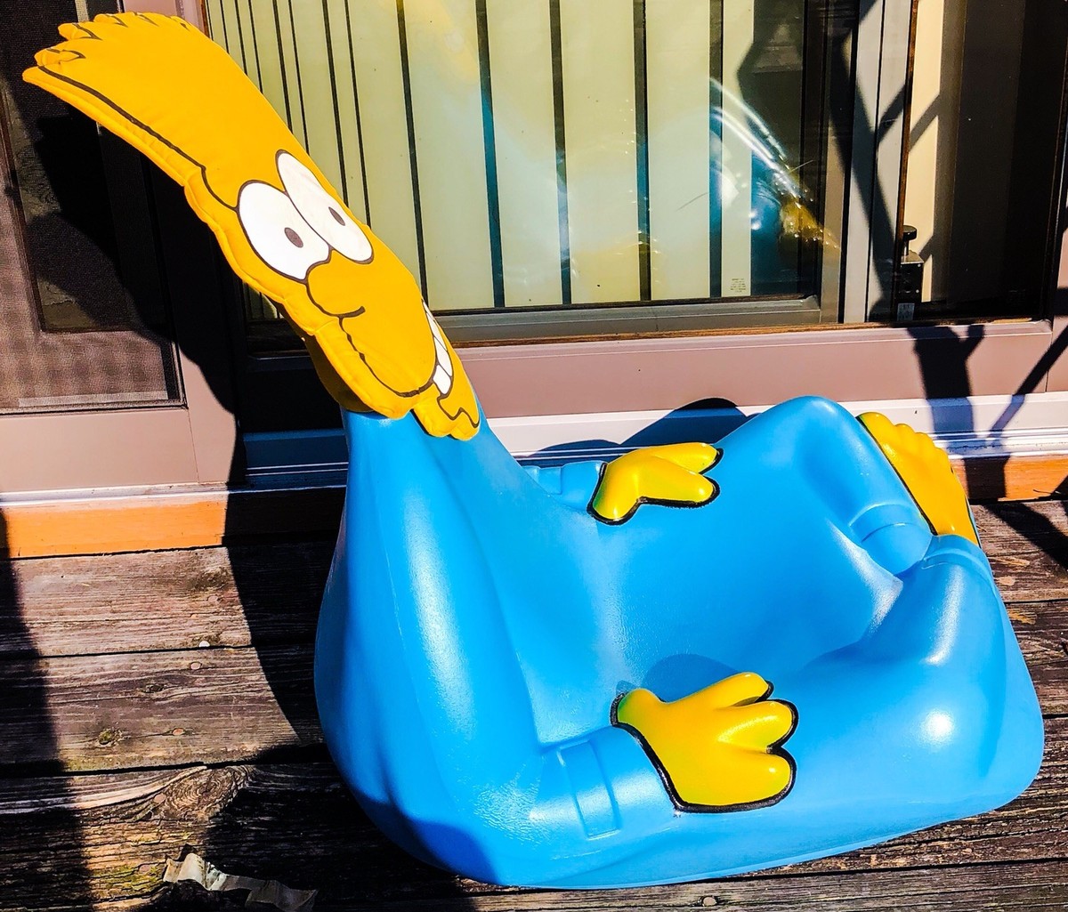Bart Simpson Rockin TV Chair Simpsons Mattel 1990 RARE Simpson