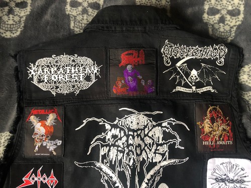 Custom Battle Jacket w/ Your Personal Heavy Metal Patch Collection/Selection XXL - Picture 9 of 12