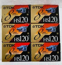 6 Pack TDK HS120 8mm Video Cassette Camcorder Tapes High - Made in Japan