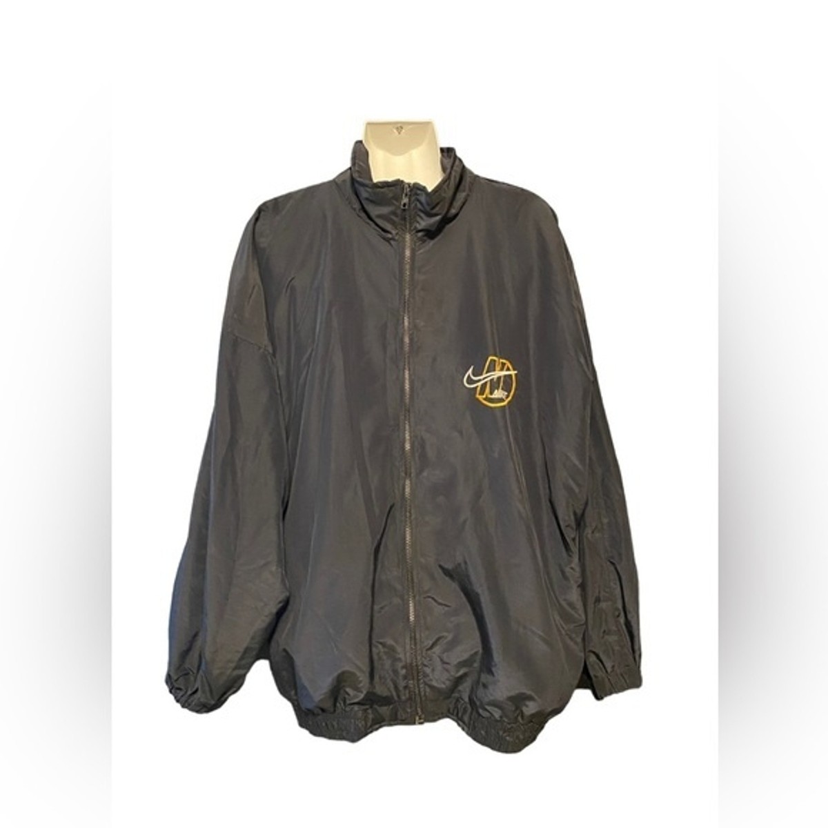 Vintage 1987-1994 Nike Full Zip Black and Yellow Gold Jacket | eBay