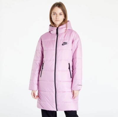 Nike Therma Fit Repel Synthetische Füllung mittellanger Damenparka Mantel Jacke pink