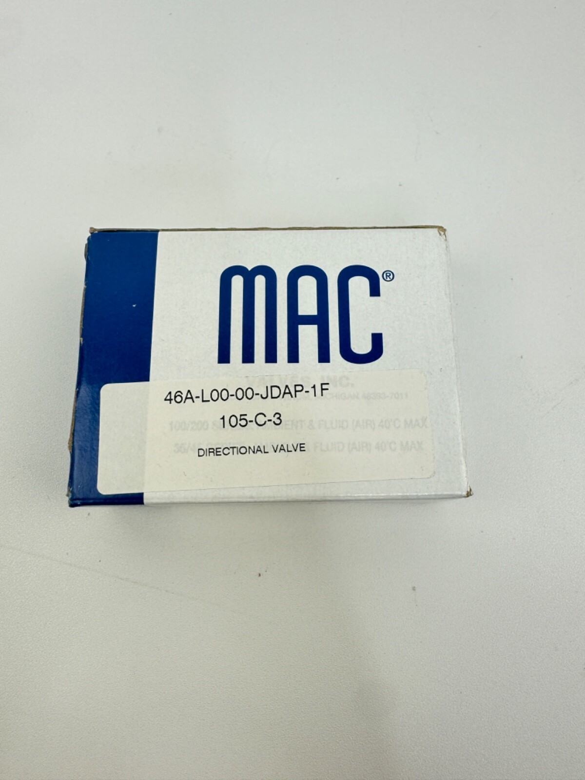 MAC 46A-L00-JDAP-1F Directional Valve