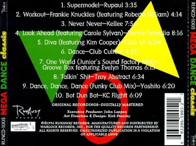VARIOUS ARTISTS - MEGA DANCE [RUNAWAY] NEW CD