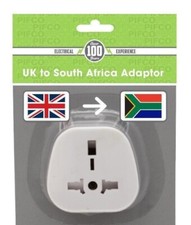 UK to South Africa Mains Travel Adapter Tourist Converter Adapter Plug (2 PACK)