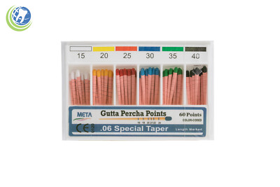 Gutta Percha Points .06 Special Taper #15-40 60/Box Vial Endodontic Obturation