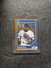 2024 Donruss #9 Sammy Sosa Optic Orange Velocity Prizm Card Chicago Cubs