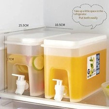 Water Jug - 35L Juice Dispenser for Ice Beverages - Fridge Container