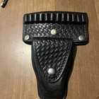 Don Hume Basket weave Handcuff Case Nickel Snap 12 Ammo Pocket — photo 1