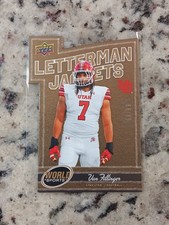 2025 Upper Deck World of Sports Letterman Jackets Gold /99 Van Fillinger #LJ-VF