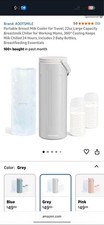 Portable Breast Milk Cooler for Travel, 22oz Large Capacity Breastmilk Chiller