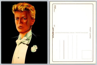 DAVID BOWIE by Mick Watson Iconic Athena Postcard Unposted England