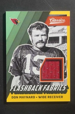 2017 Panini Classics Don Maynard Flashback Fabrics Patch /50 Cardinals DV1187