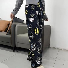 New Sanrio Y2K Autumn Hello Kitty Batman Pajama Pants Cartoon Hip Hop Ladies War
